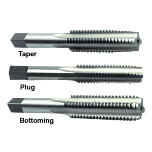 3 Piece 1/4-20 H3 4-Flute HSS Hand Tap Set (Taper, Plug, Bottoming)